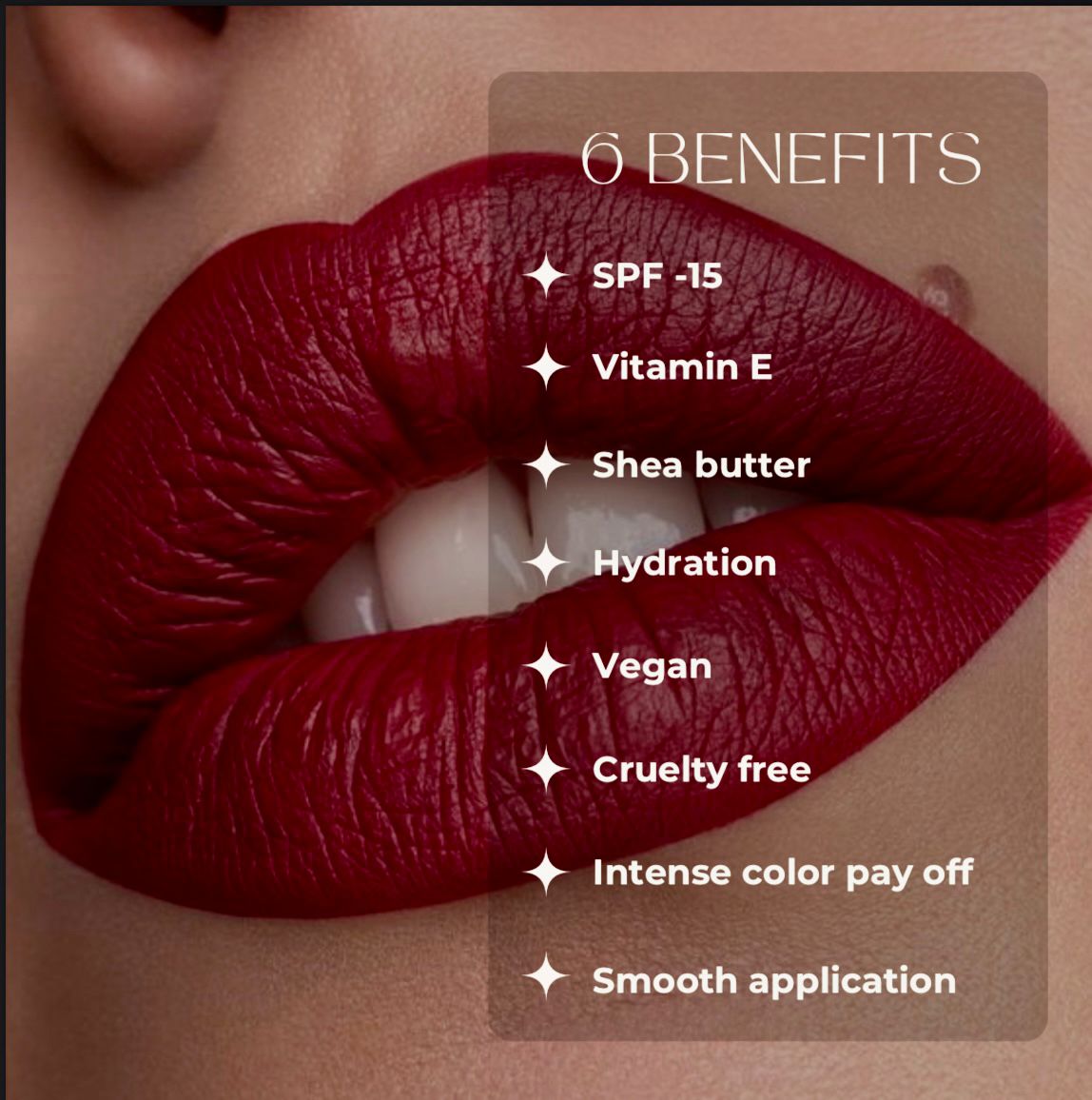 Real Vibe Creme Matte Lipstick with SPF and Vitamin E - Velvetty Vibes (5)